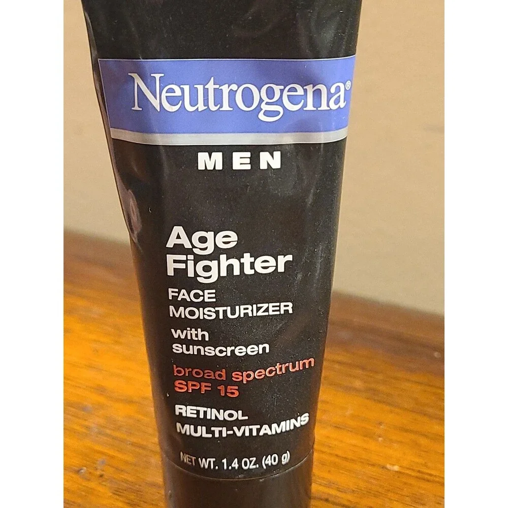 Neutrogena 1.4 oz Men Age Fighter Face Moisturizer Sunscreen SEALED NWOB READ